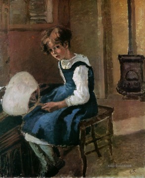Camille Pissarro Werke - jeanne mit einem Fächer Camille Pissarro
